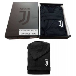Juventus Accappatoio Nero Junior 6 Anni Official Premium