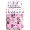 TRAPUNTA IN COTONE LETTO SINGOLO 1 PIAZZA CALEFFI MINNIE ALLEGRA DISNEY