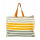 Giovanile Borsa Mare con chiusura lampo misura 48x38x16cm cotone canvas 100% spiaggia stampe e colori vari