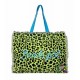 Giovanile Borsa Mare con chiusura lampo misura 48x38x16cm cotone canvas 100% spiaggia stampe e colori vari