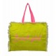 Giovanile Borsa Mare con chiusura lampo misura 48x38x16cm cotone canvas 100% spiaggia stampe e colori vari