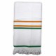 Seamar Telo Mare Fouta cotone spugna Nido D'ape misura 90 x 160cm più frange vari colori