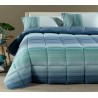 TRAPUNTA MATRIMONIALE RAINBOW MICROFIBRA CALEFFI COLORE BLU AZZURRO