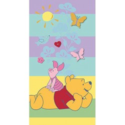 CALEFFI WINNIE THE POOH TELO MARE ASCIUGAMANO SPUGNA COTONE 75x150
