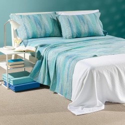CALEFFI COMPLETO LENZUOLA MATRIMONIALE DUNE COLORE ANICE