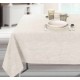 ELEGANTE TOVAGLIA DA TAVOLA SARAH COTONE TINTO IN FILO 140X140 JOLIE CAVALIERI